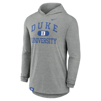 Playera de manga larga universitaria Nike Dri FIT con gorro para hombre Duke Blue Devils Blitz. Nike